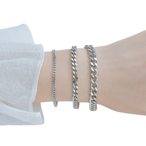 Brass Silver-plated Bracelet - for woman - Image 2